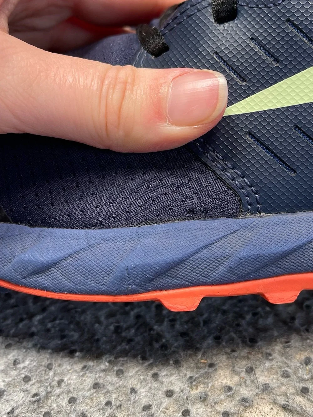 Altra Superior 5 Navy with Orange Accent Running Shoes